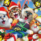 Ceaco - Selfies Holiday Cats - 500 Piece Jigsaw Puzzle for Adults