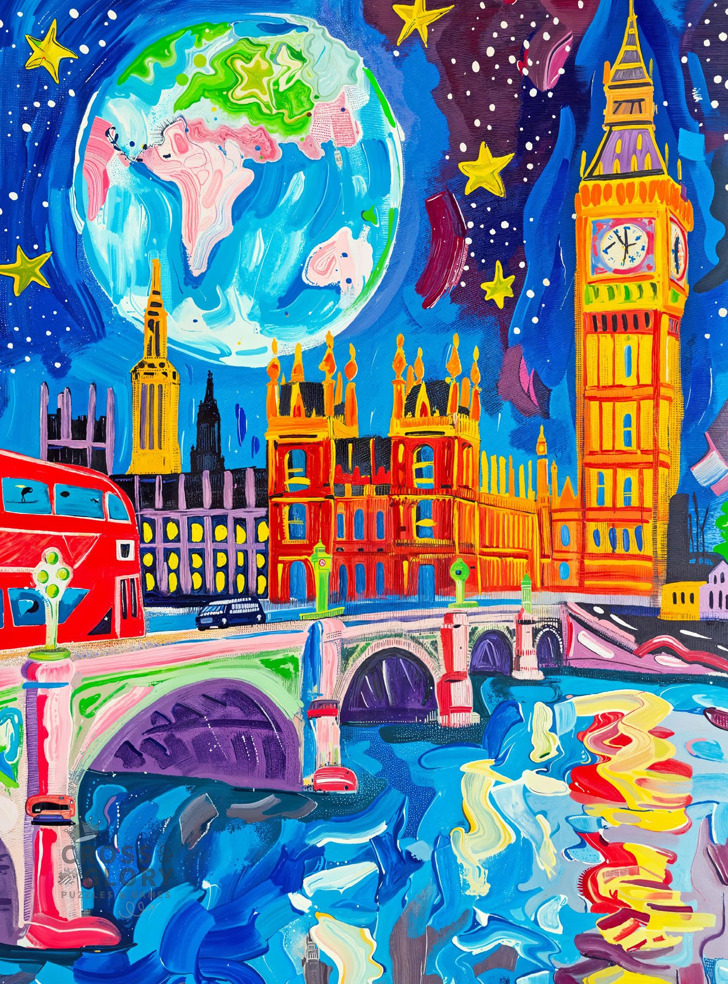 Cross & Glory | Jigsaw Puzzles for Adults | Starry Night in London