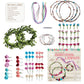 Hapinest Make Your Own Flower Crown Kit & Bracelet Craft Kit for Girls Ages 6 Years and Up