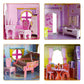 WISESTAR Large Princess Castle 3D Puzzles Model Dollhouse Kits for Girls, 92PCS Fairytale House with Furniture, Educational Toy Birthday for Kids