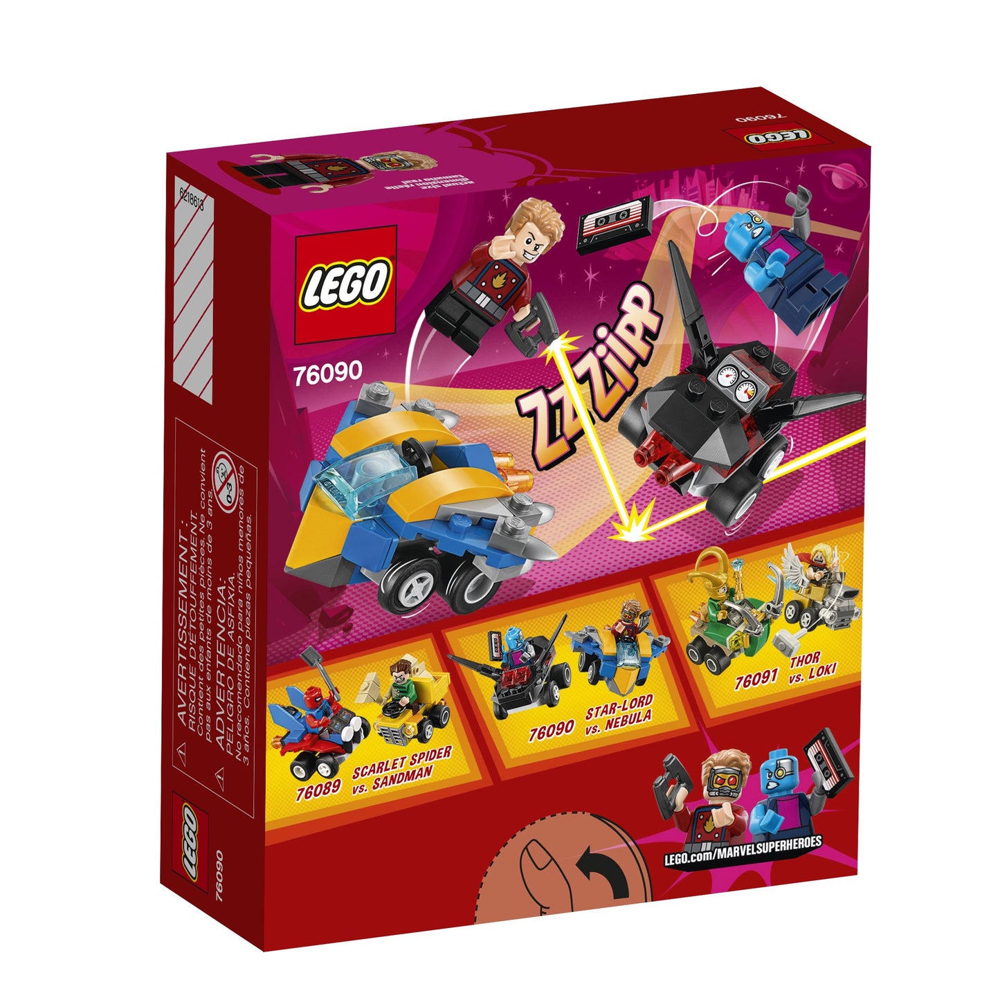 LEGO Marvel Super Heroes Mighty Micros: Star-Lord vs. Nebula 76090 Building Kit (86 Piece)