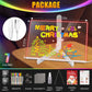LED Drawing Board with 7-Colors,Equipped with Stand,8 Colored pens (with Eraser Caps),Sketchbook,Adapter, Hook, Chain, Spray Bottle, Cloth