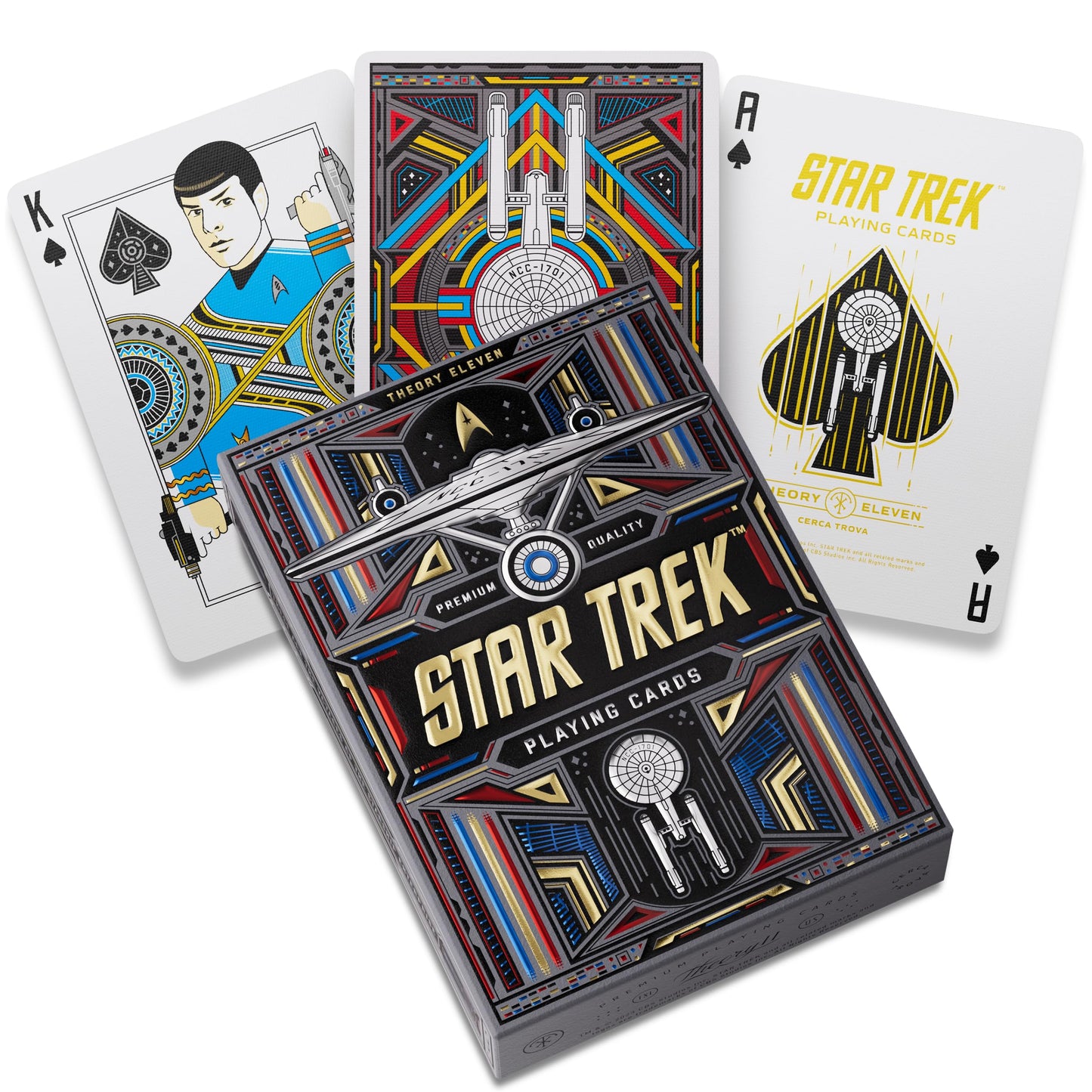 theory11 Star Trek Dark Premium Playing Cards, Poker Size Standard Index, Luxury Playing Cards
