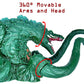 TwCare Biollante vs Godzilla Toy Action Figure: King of The Monsters, Movie Series Movable Joints Soft Vinyl, Travel Bag