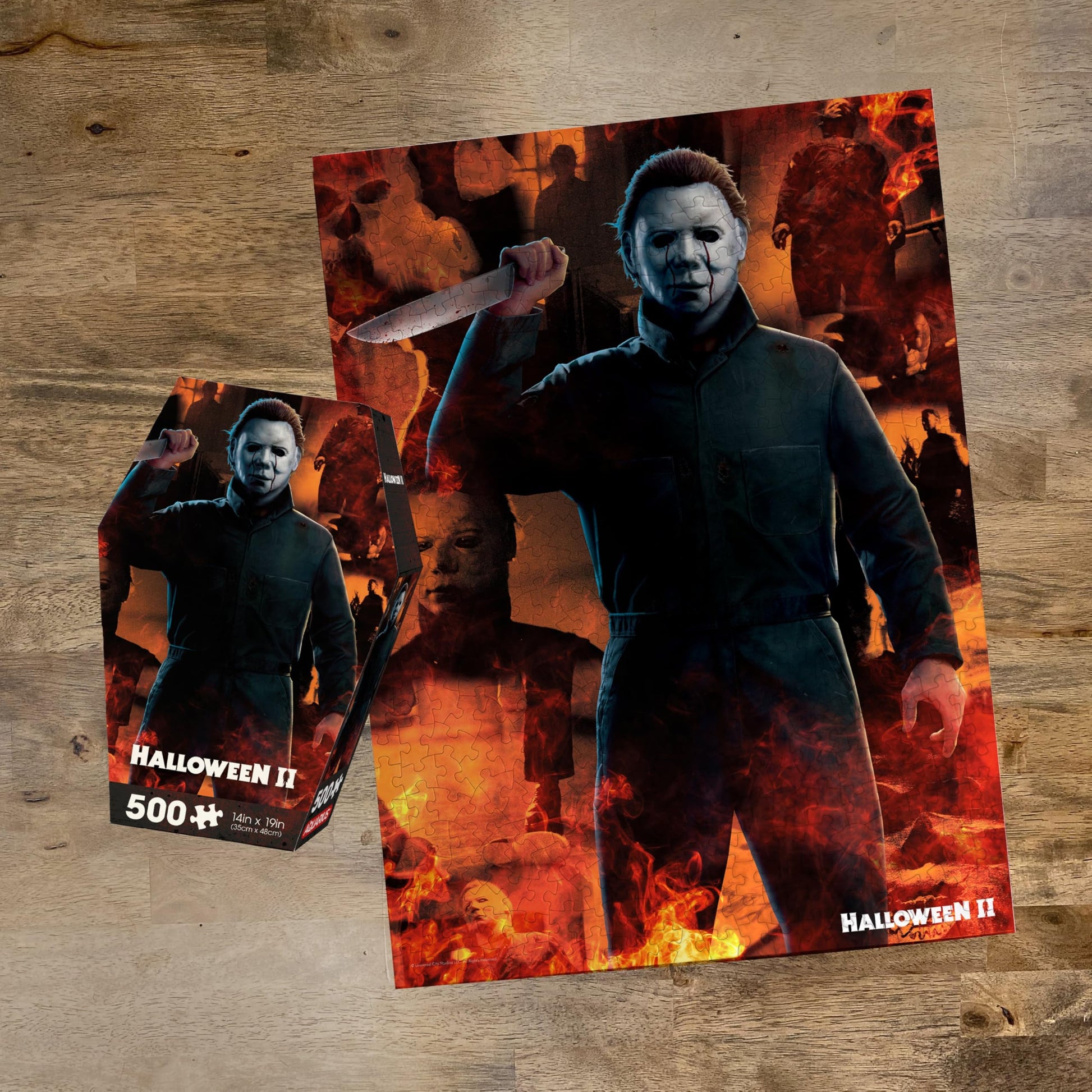 AQUARIUS Halloween II Horror Movie 500 Piece Jigsaw Puzzle in Coffin Box