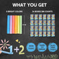 JOYIN 288 Counts Mini Chalk Set for Kids, Non-Toxic Chalks for Boys Girls 3+, School Supplies for Teachers, Goody Bag Fillers, Small Packs Sidewalk