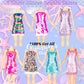 Keysse 29-Piece Sequin Mermaid Doll Clothes for 11.5 Inch Dolls