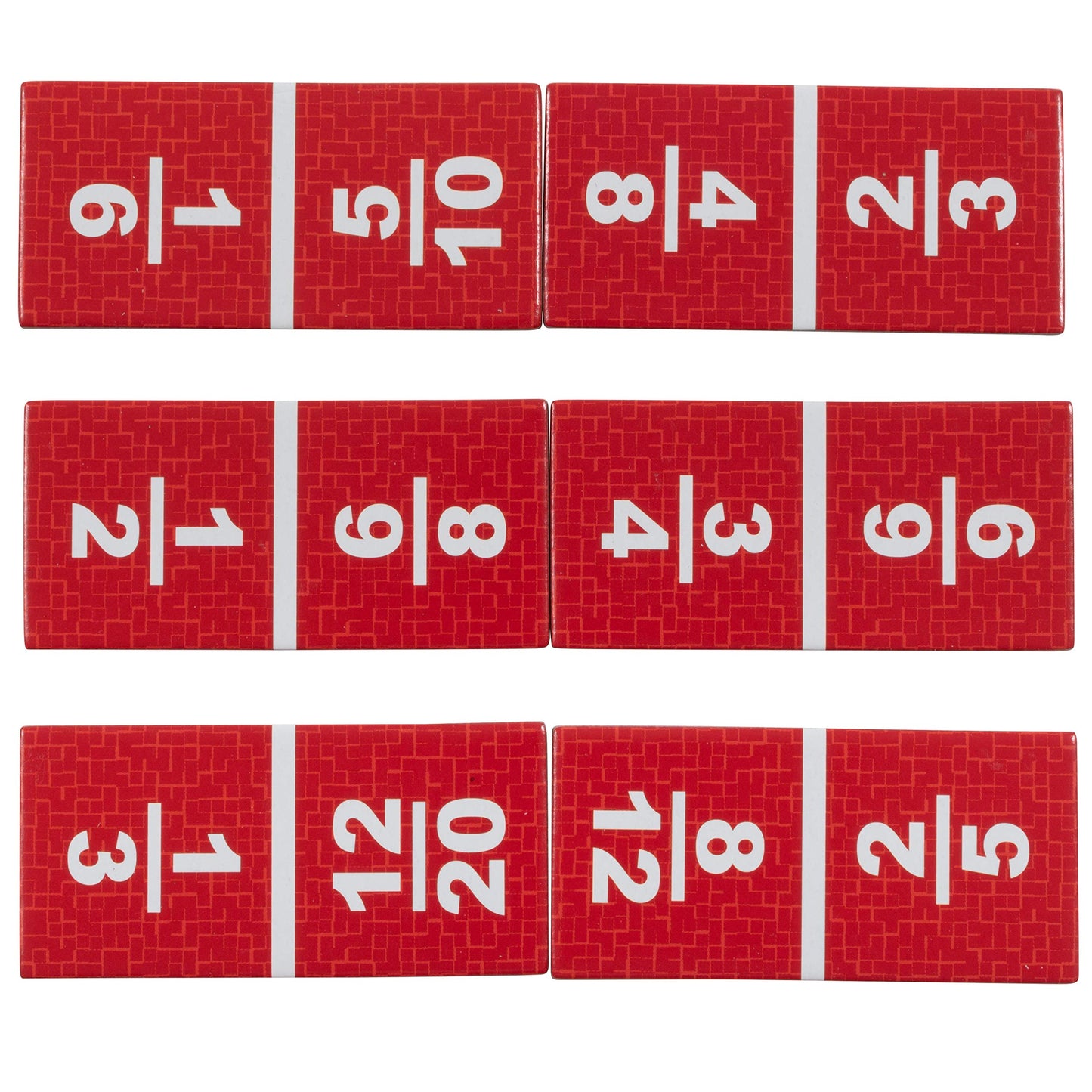 LEARNING ADVANTAGE-4519 Equivalent Fraction Dominoes - Math Games for Kids - Teach Fractions - In-Home Learning