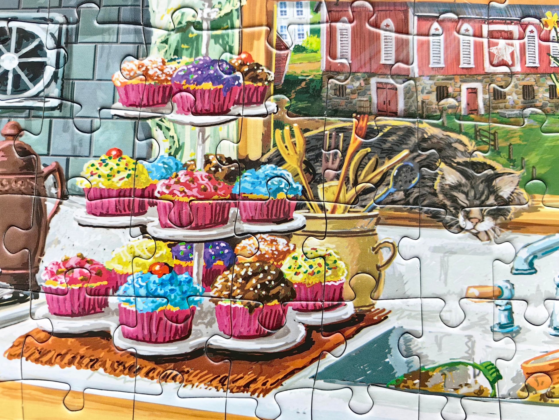 300 Piece Puzzles for Adults Large Piece - Dog Gone Good Cupcakes