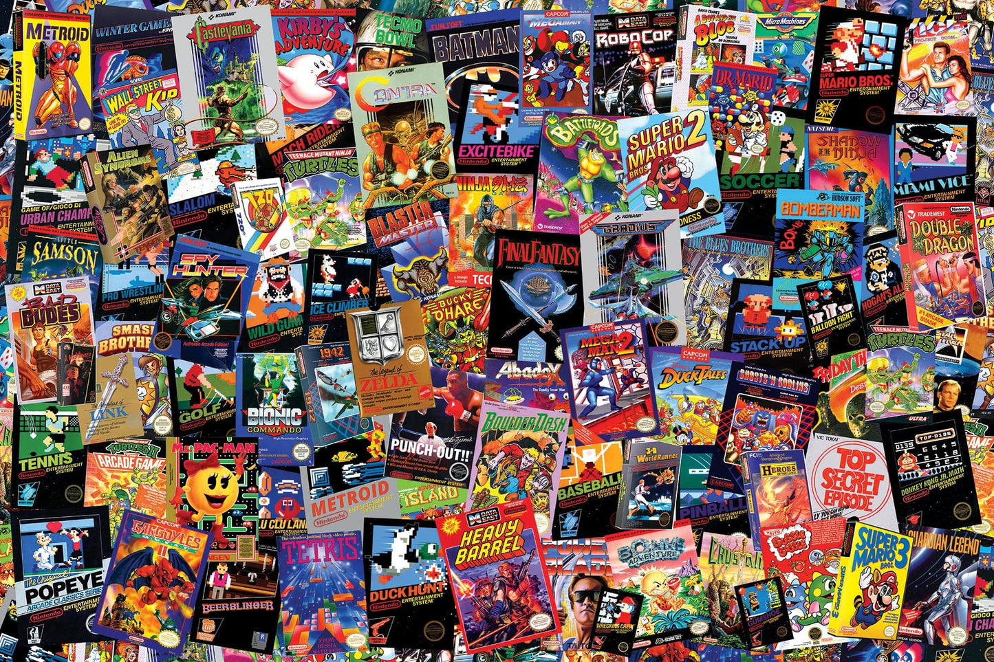 8-Bit Armageddon Retro Video Game Puzzle for Adults and Kids | 1000 Piece Jigsaw Puzzle Toy | Interactive Brain Teaser for Family Game Night | 28 x 20