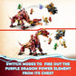 LEGO Ninjago 71793 Fire Heatwave Dragon, Toy Blocks, Present, Ninja, Carrot, Boys, 8 Years Old and Up