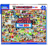 White Mountain 1000 Piece Jigsaw Puzzle Unique Iconic, 80's Movie Quotes