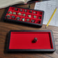 Forged Dice Co. Reliquary Large Divided Dice Case with Dice Tray for Polyhedral Dice Sets - 21 Felt-Lined Chambers - Magnetic Lid Closure - Metal Dice