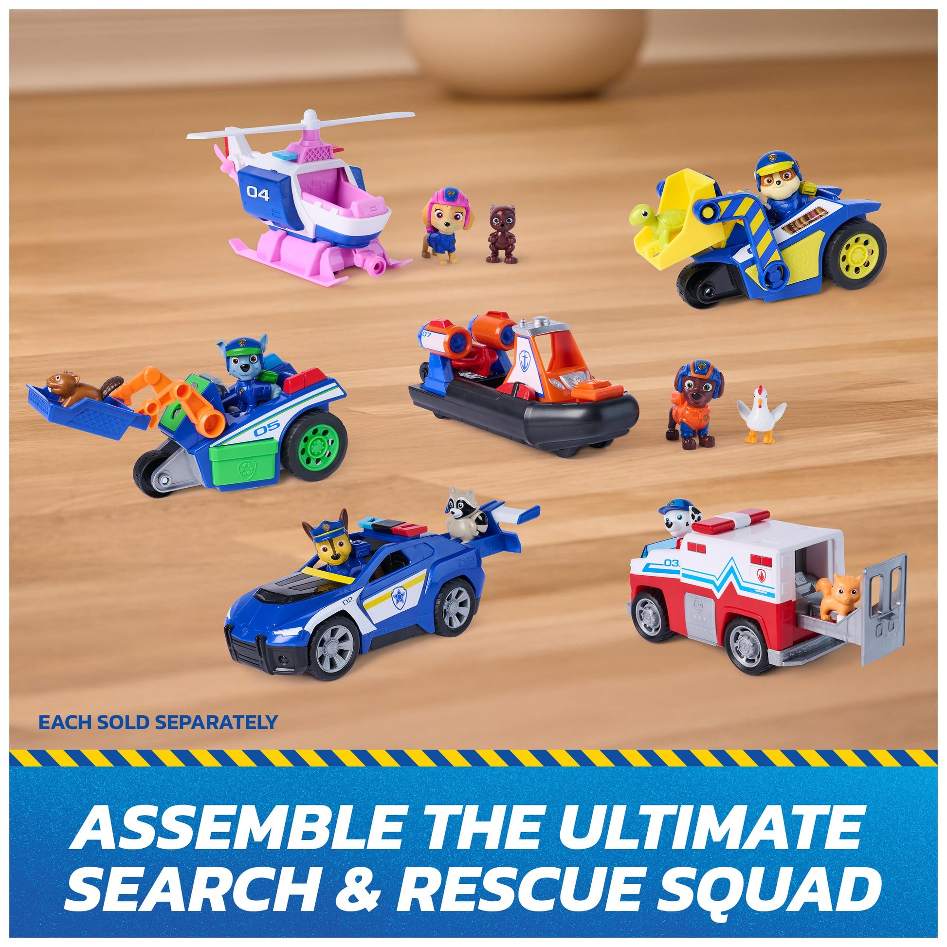 Paw Patrol Search & Rescue Team Pack with 7 Action Figures