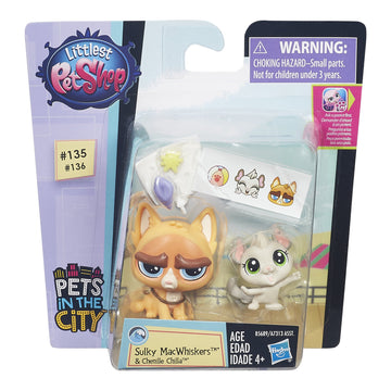 Littlest Pet Shop Pet Pawsabilities Sour Puss and Chinchilla Doll