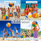 24-Inch Giant Inflatable Beach Balls - Large Blow Up Pool Balls 3-Pack
