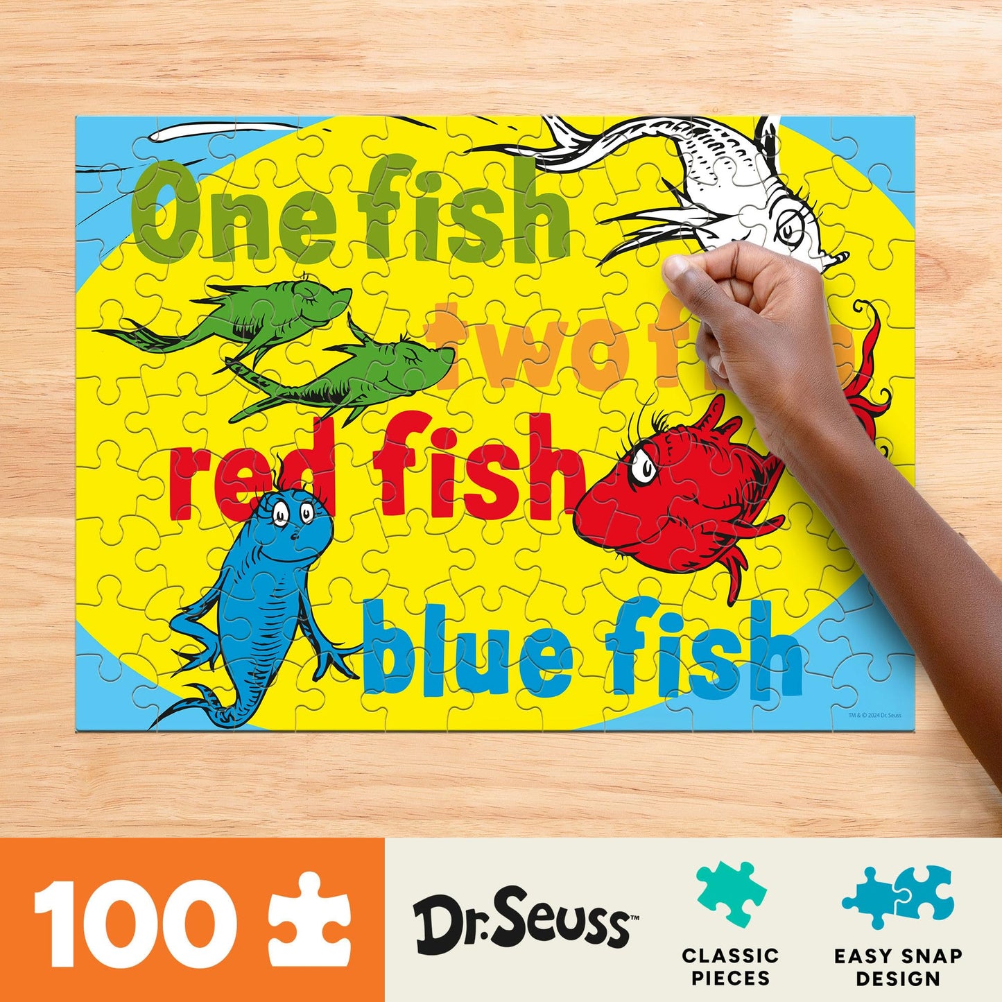 Buffalo Games - 100 Piece Dr. Seuss Jigsaw Puzzle for Kids Ages 6-8
