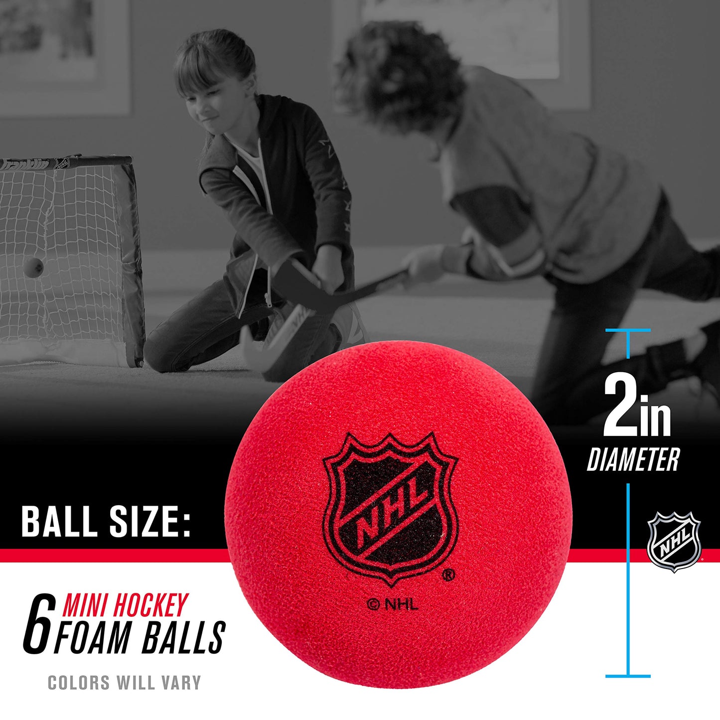 Franklin Sports NHL Foam Mini Hockey Balls - 6 Pack
