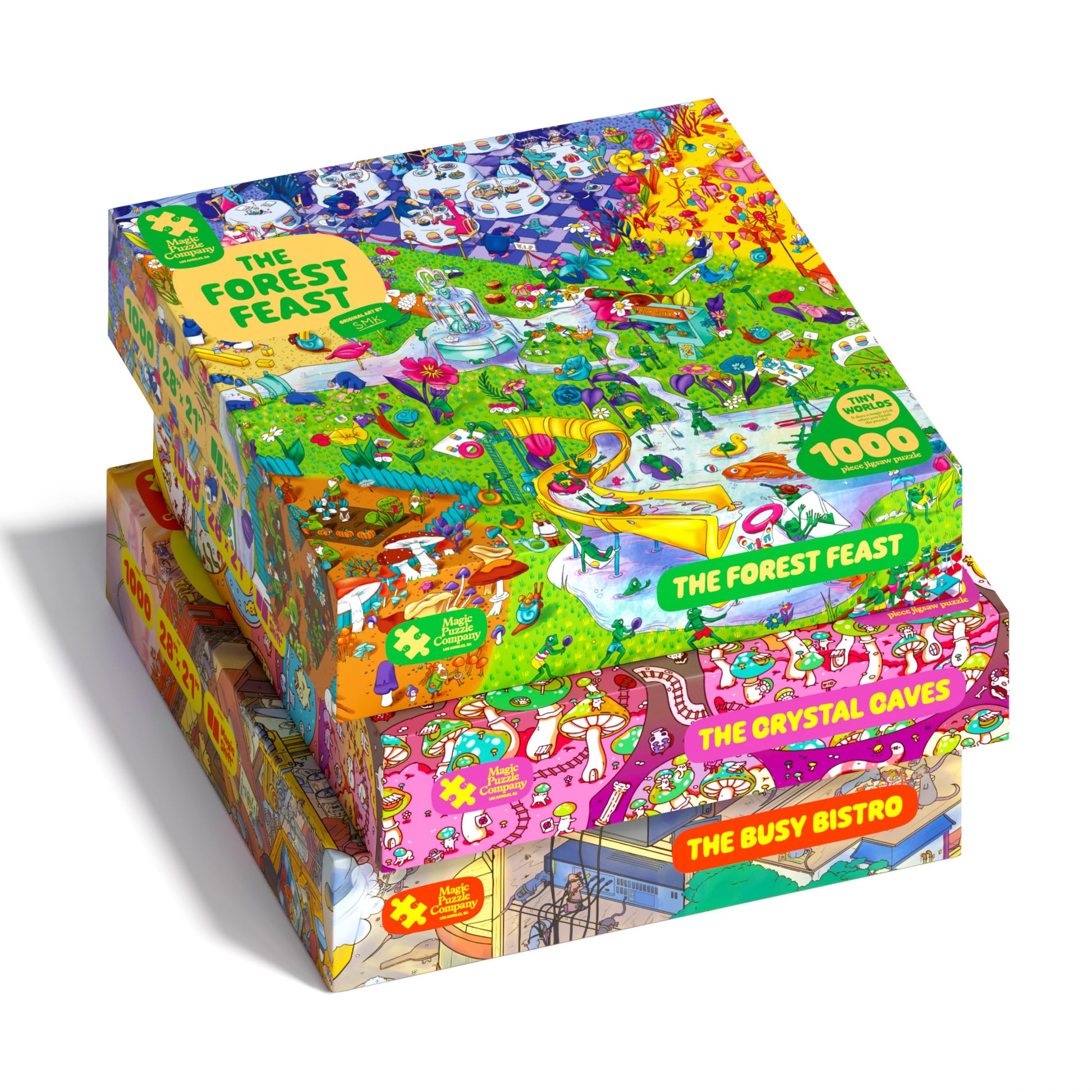 Magic Puzzle Company Series 2 Bundle • 3-Pack of 1000-Piece Jigsaw Puzzles