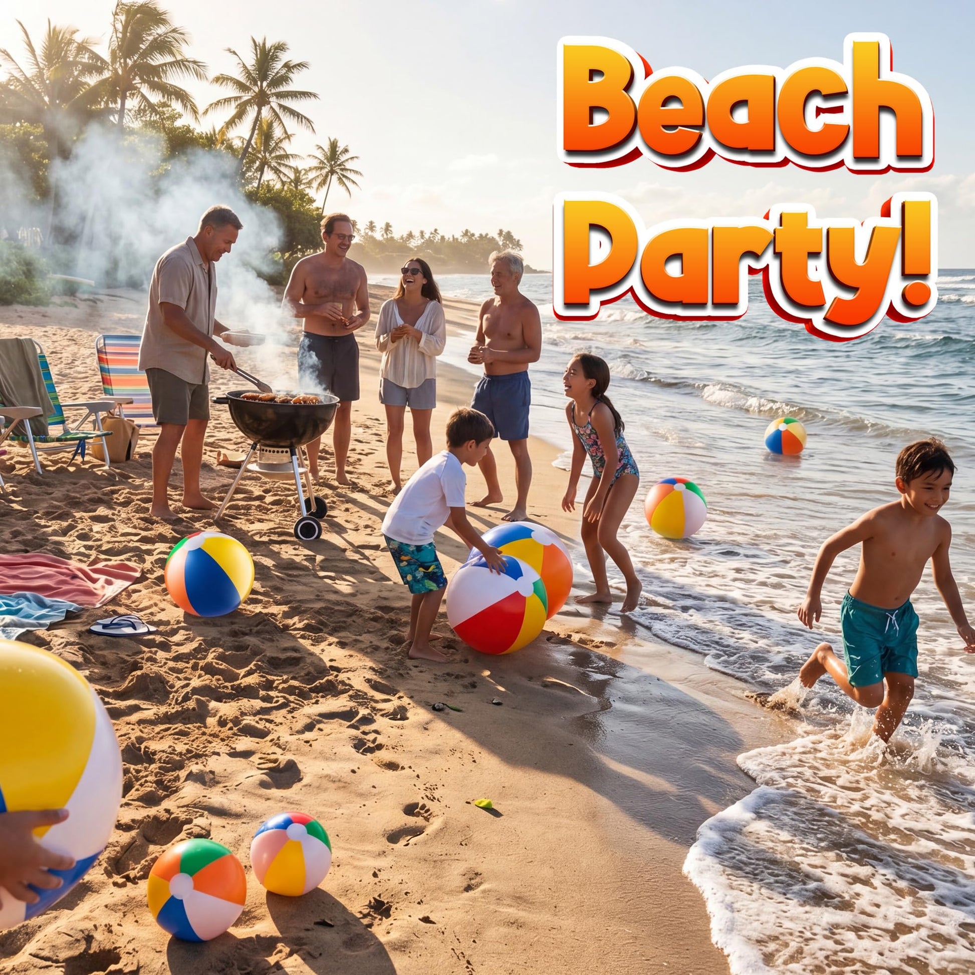 10 Pcs Rainbow Beach Balls Bulk Variety Pack - (5) 5-inch, (5) 12-inch