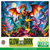 Masterpieces 300 Piece EZ Grip Glow in The Dark Jigsaw Puzzle - Triad of Fire - 18"x24"