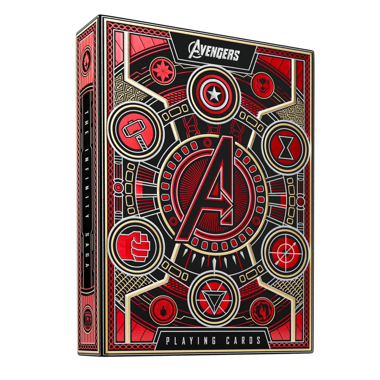 theory11 Avengers Red Edition Premium Playing Cards - Marvel Studios' The Infinity Saga Deck