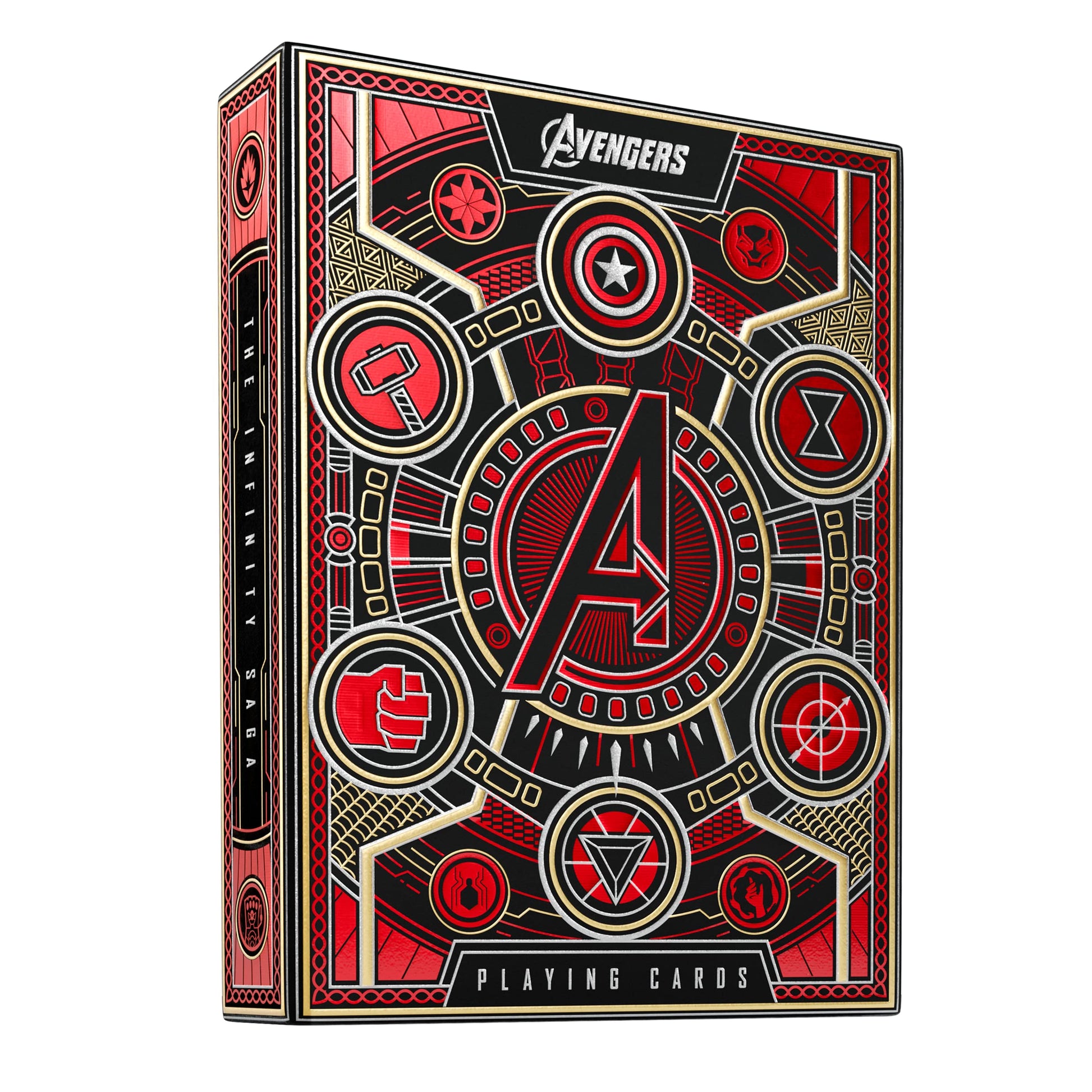 theory11 Avengers Red Edition Premium Playing Cards - Marvel Studios' The Infinity Saga Deck
