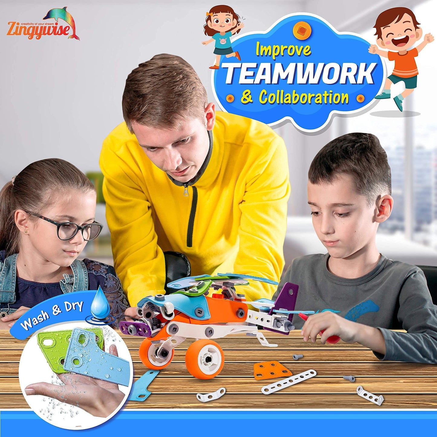 STEM Building Toy for 7-12 Year Old Boys - 7-in-1 Models Kids Love to Build and Play - 171Pcs Construction Set with Engineering Activity Kit - Best