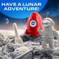 Blue Marble NASA Moon Sand Activity Kit - STEM Educational Sensory Bin Filler with 1.5 lbs Moon Sand, Play Tray, Space Molds, Astronaut Figure