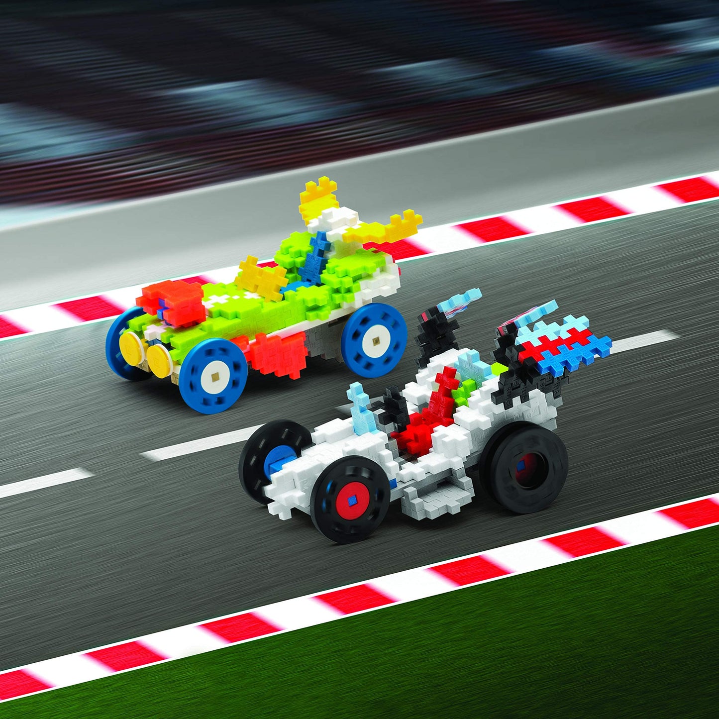 PLUS PLUS Learn to Build Vehicles, 360 Pieces - Interlocking Mini Hashtag Blocks, 3D Puzzle Stem Toy for Kids