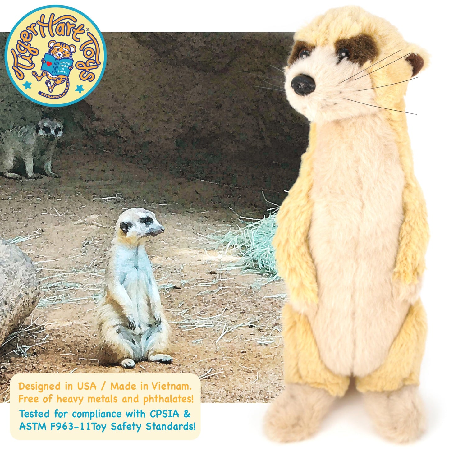 TigerHart Mimi The Meerkat - 10 Inch Stuffed Animal Plush
