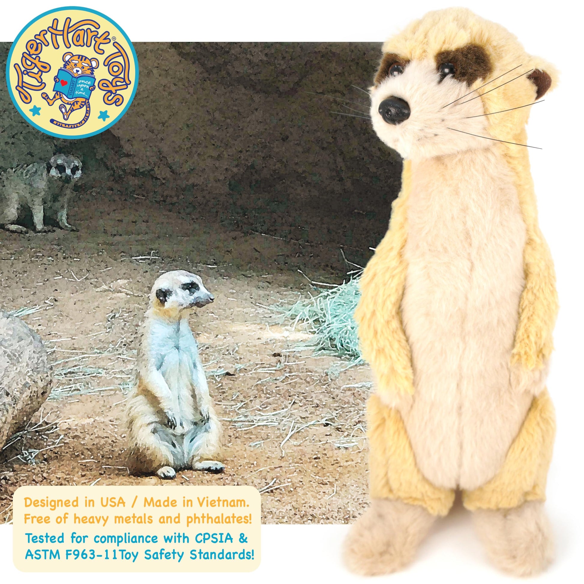 TigerHart Mimi The Meerkat - 10 Inch Stuffed Animal Plush