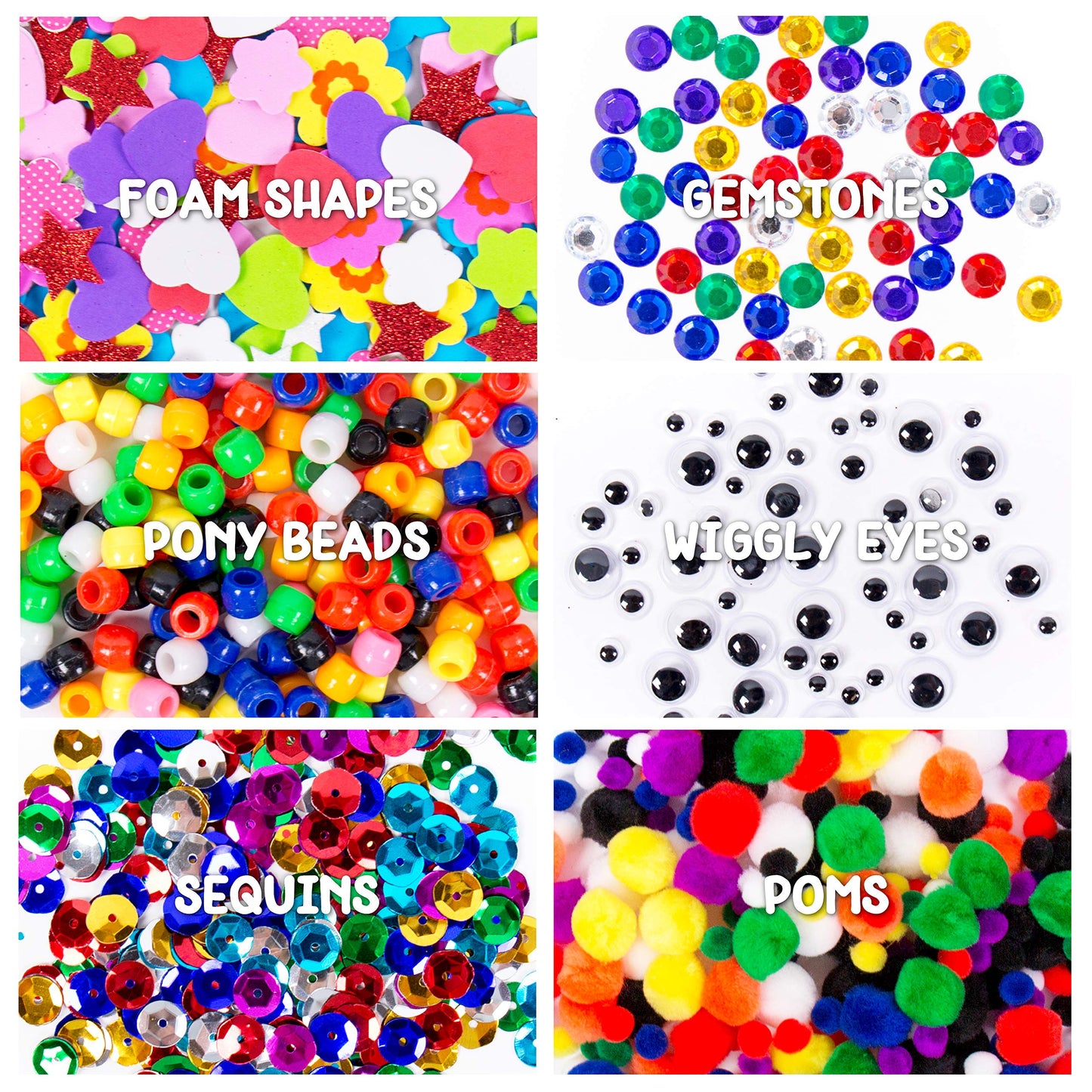 Made By Me Ultimate Craft Box, Art & Craft Activities 1000 Piece Set, Storage Case, Great for Preschool Arts & Crafts, Adult & Group Projects, Craft