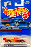 Hot Wheels 2000 - Mattel Collector #148 - Pikes Peak Tacoma - Red / Yellow Interior - #64 Toyota Racing Graphics - 3 Spoke Wheels - New - Out