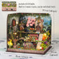 Splashora DIY Miniature Dollhouse Kit, Forest Fairyland with Cherry Blossom Tree, Tiny House Building Kit for Adults DIY Crafts Birthday for Family