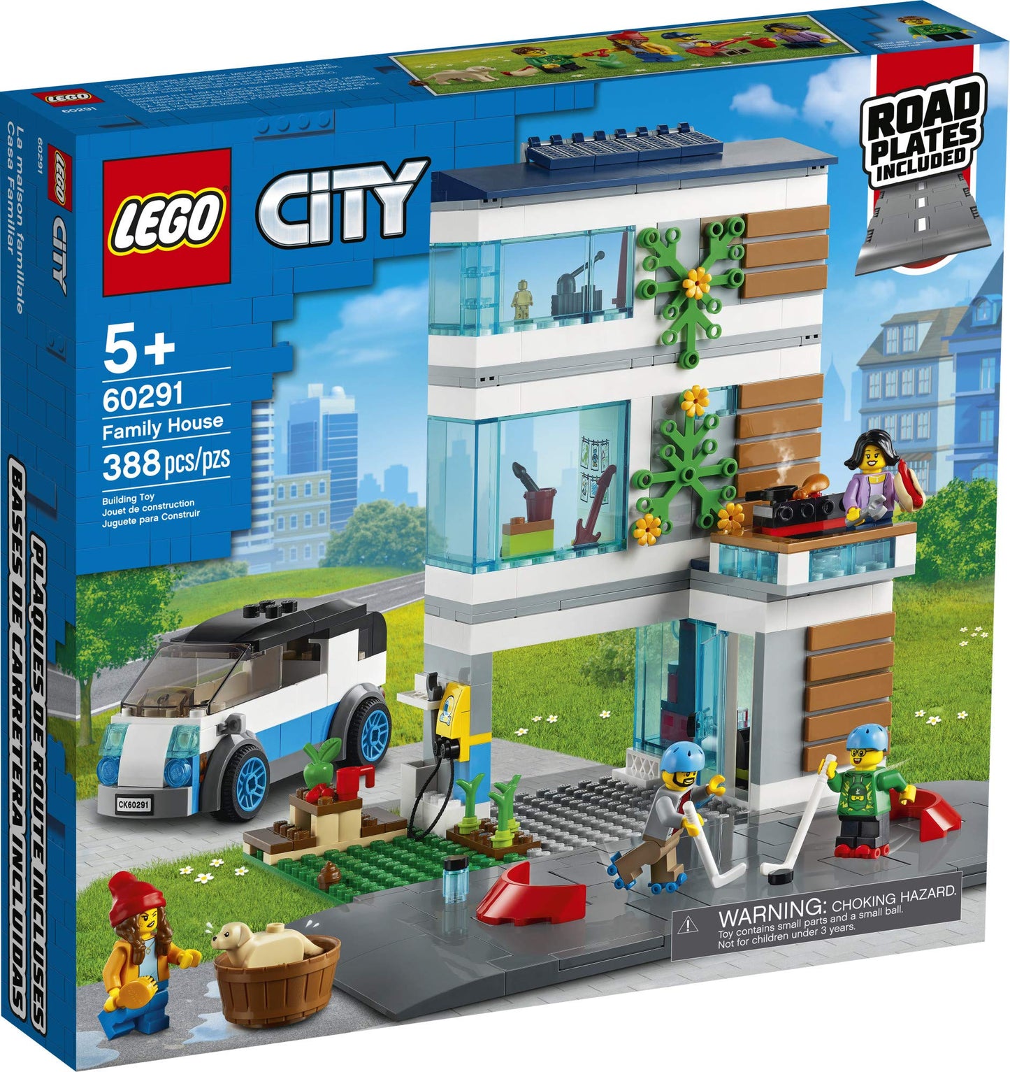 LEGO City Family House 60291 Building Kit; Toy for Kids, New 2021 (388 Pieces)
