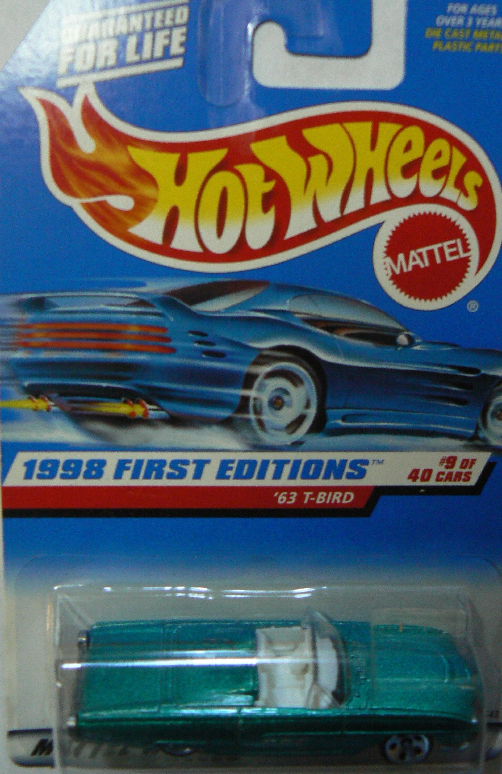 Mattel Hot Wheels 1998 First Editions `63 T-Bird #9/40 Col#644
