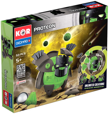 Geomag Kor Proteon Aki Transformer Robot Magnetic Construction Building Toy