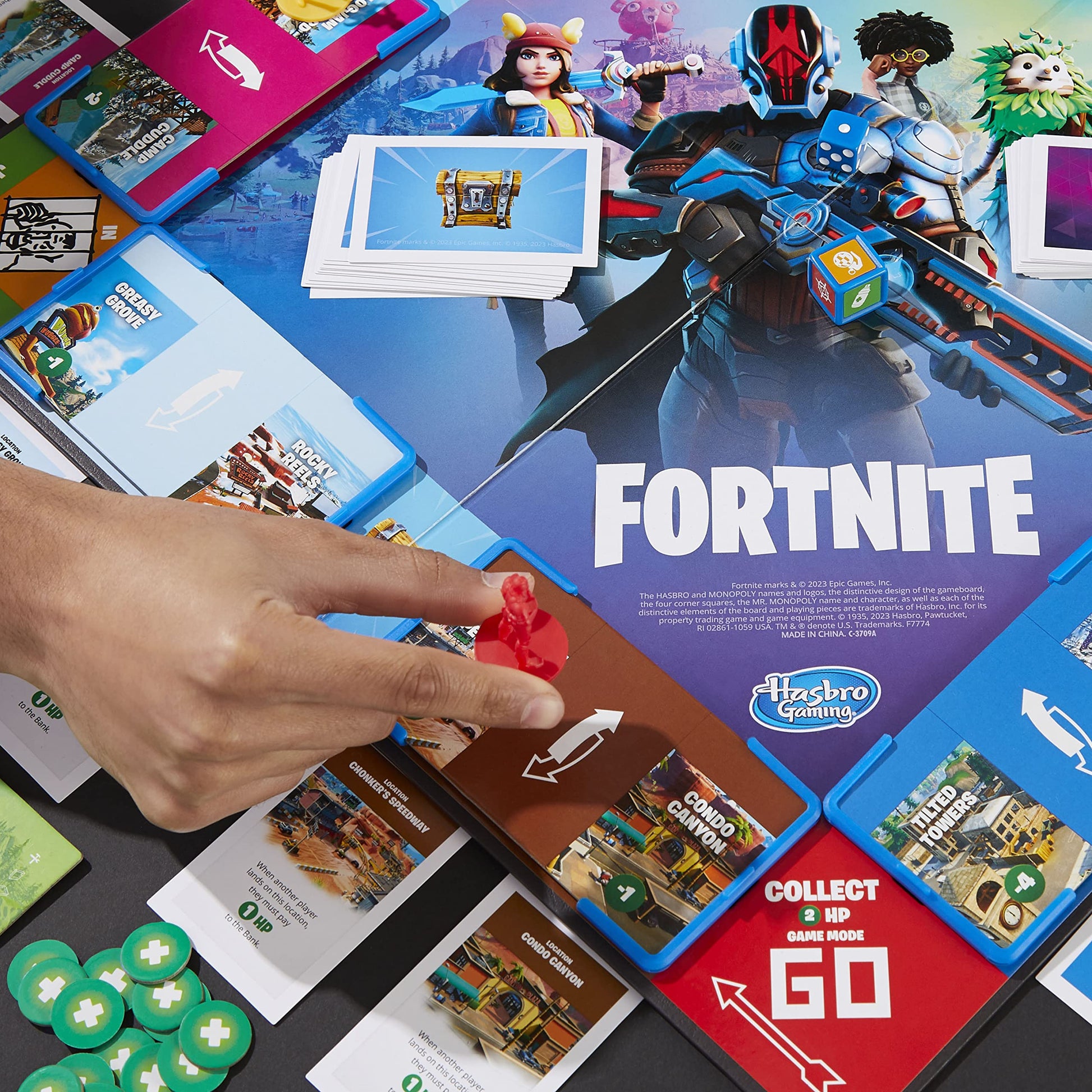 Hasbro Gaming Monopoly Flip Edition: Fortnite Board Game for Ages 13 Game Inspired by Fortnite Video Game, Board Games for Teens and Adults, 2-4