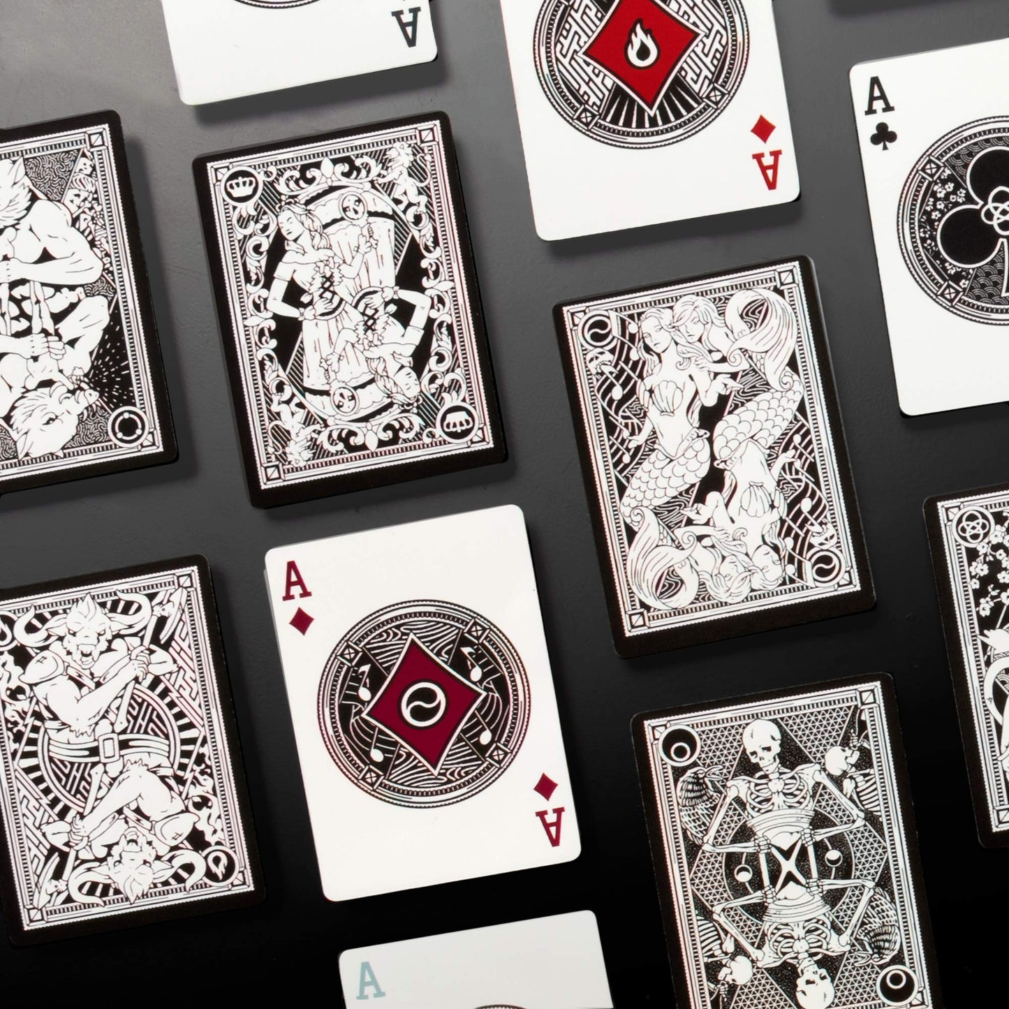 7 Deadly Sins Playing Cards - Seven Premium Themed Decks - Dante's Inferno, The Divine Comedy - Unique, Hand-Illustrated, 300gsm Black Core Stock