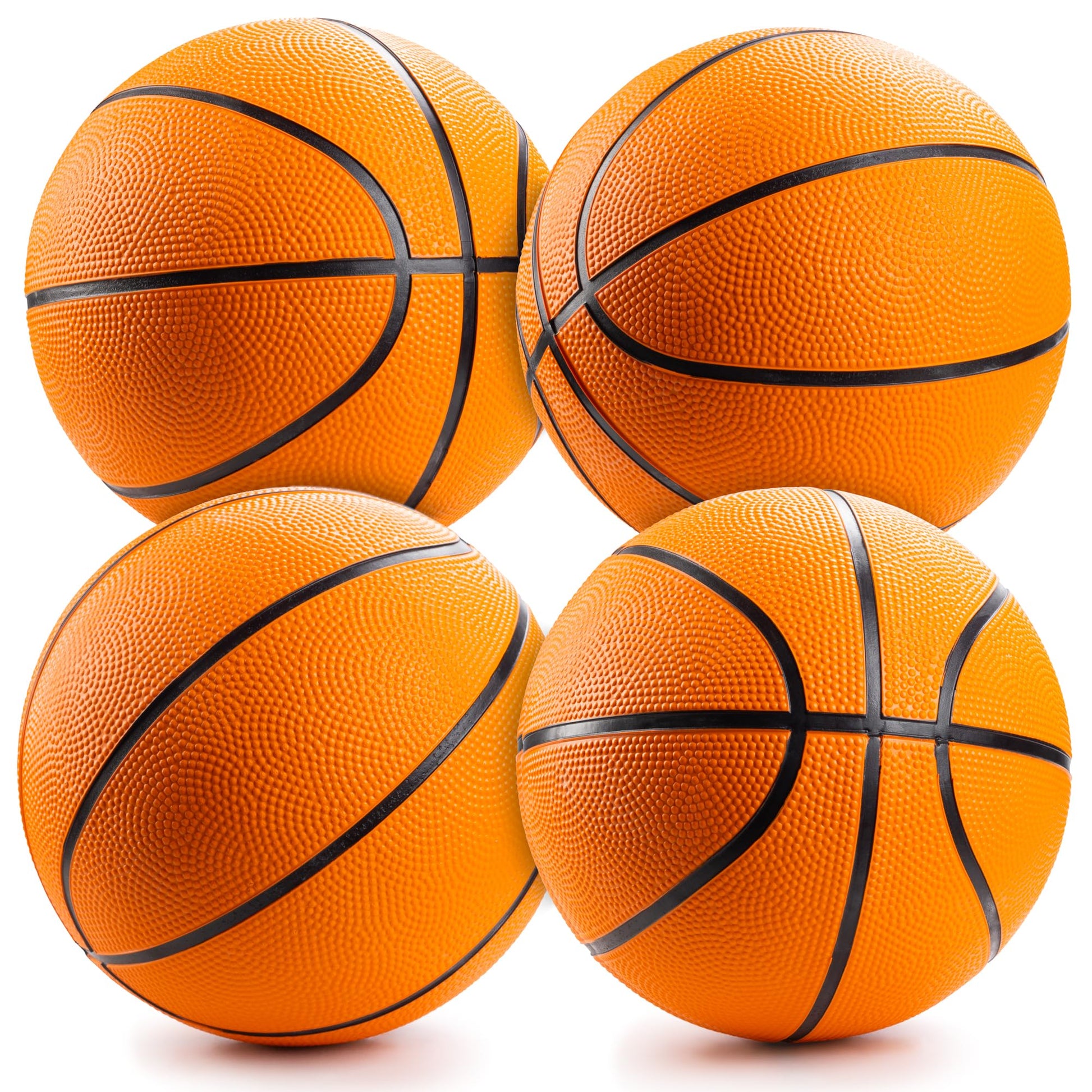 Bedwina Mini Basketballs for Kids Mini Hoops, 7 inch, Size, Bulk 12-Pack