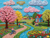Springbok Springtime Stroll 1000 Piece Jigsaw Puzzle for Adults & Family - Poster Now Included - Scenic Spring Garden, Flowers & Trees Art - Unique