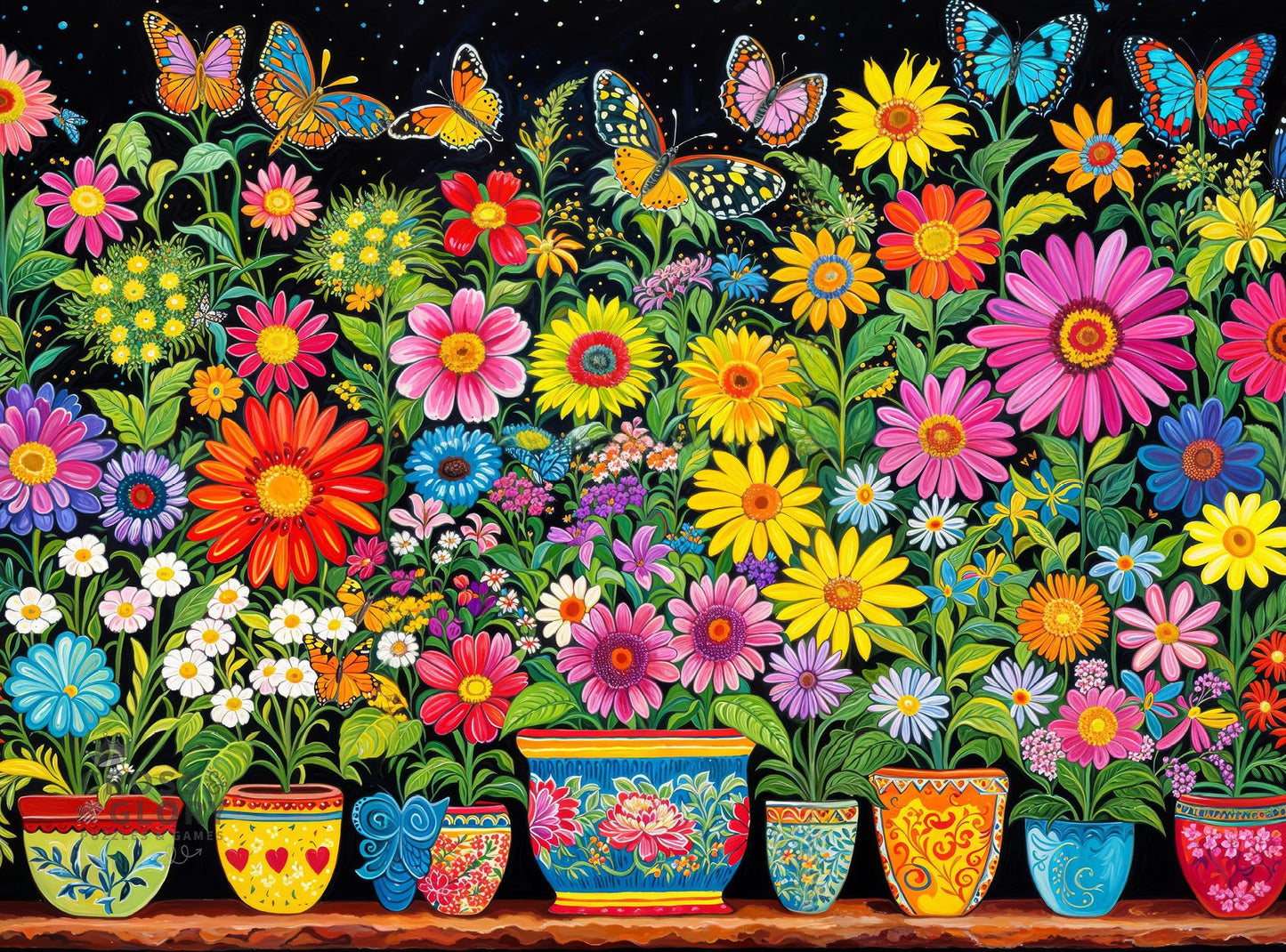 Cross & Glory | 1000 Piece Jigsaw Puzzles for Adults | Floral Fantasia