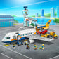 LEGO City Passenger Airplane 60262, with Radar Tower, Airport Truck with a Car Elevator, Red Convertible, 4 Passenger and 4 Airport Staff Minifigures,