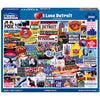 White Mountain 1000 Piece Jigsaw Puzzle City Collage, I Love Detroit