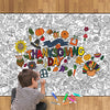 Giant Coloring Poster - Premium Jumbo Coloring Sheets for Kids & Adults with Thick Bleed-Resistant Pages, Use on Floor, Wall, or Table, Use