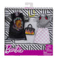 Barbie Clothes - 2 Outfits Doll Include a T-Shirt Dress with Retro Rock Graphic and Flame-Decorated Purse, Gift for 3 to 8 Year Olds