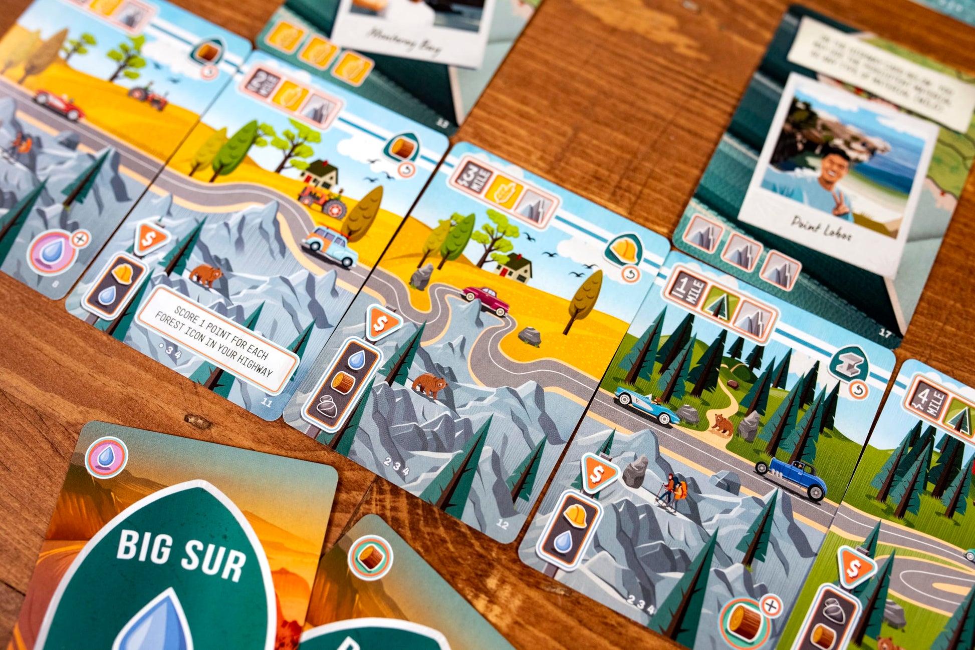 25th Century Games Big Sur Board Game, Scenic California Highway Card Drafting Strategy Game for Ages 10+, 2 to 4 Players