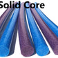 Solid Core Extra Long 60" Swim Noodles 6 Pack Deluxe Solid Core Foam Noodles (Blue Purple)