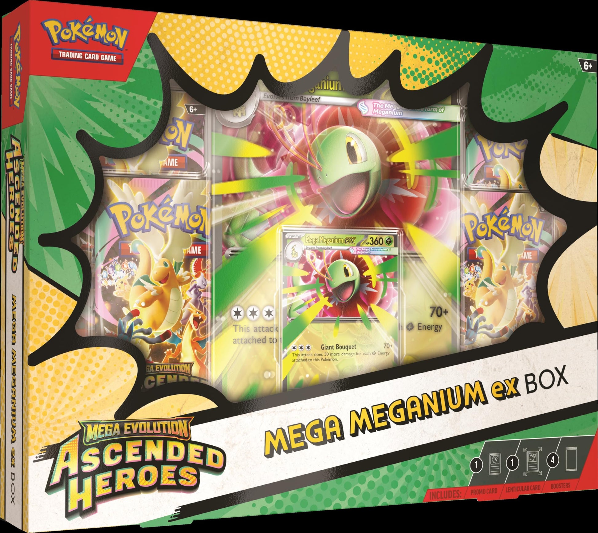 Pokémon TCG: Mega Evolution-Ascended Heroes Mega Meganium/Emboar/Feraligatr ex Box